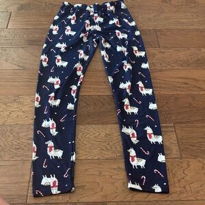 Navy Llama Print Leggings